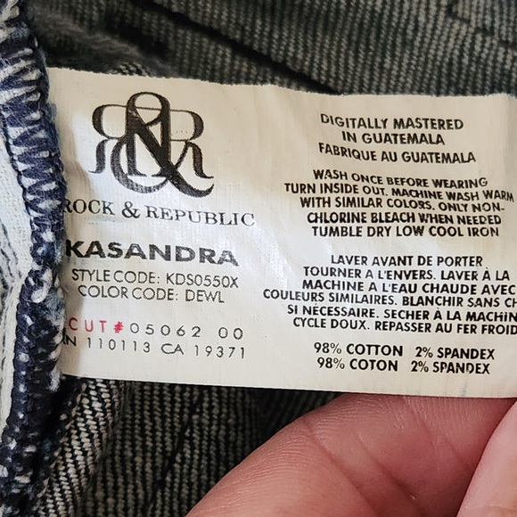 Rock & Republic Kasandra Bootcut Dark Wash Jeans Size 30 - Picture 12 of 13